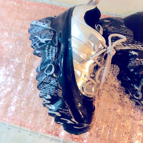 ANTHONY WANG PLATFORM SNEAKERS BLACK AND SILVER EXCELLENT CONDITION - Picture 8 of 12